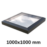 Puits de lumière à liaison fixe en verre 1000 x 1000 mm (gamme Premium)