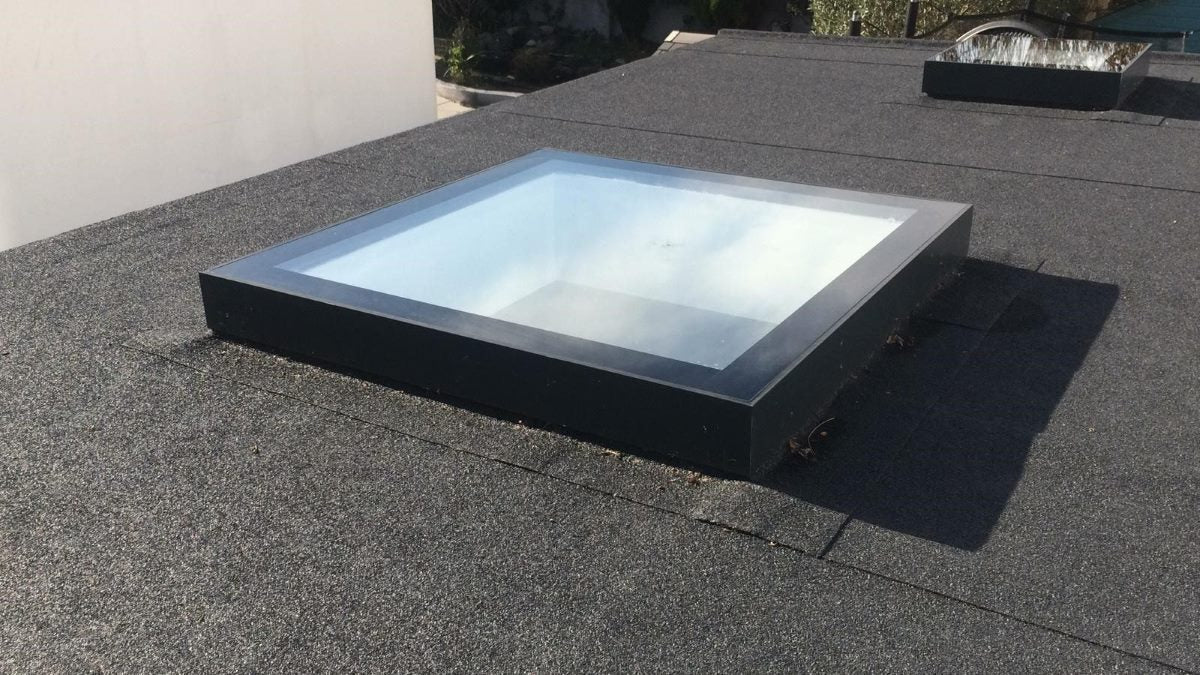 800 x 800 mm LD ingelijst hellend daklicht