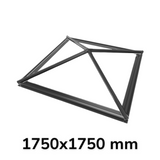 1750 x 1750 mm Stratus Verrière de Toit en Aluminium Style 8 (Pyramide)