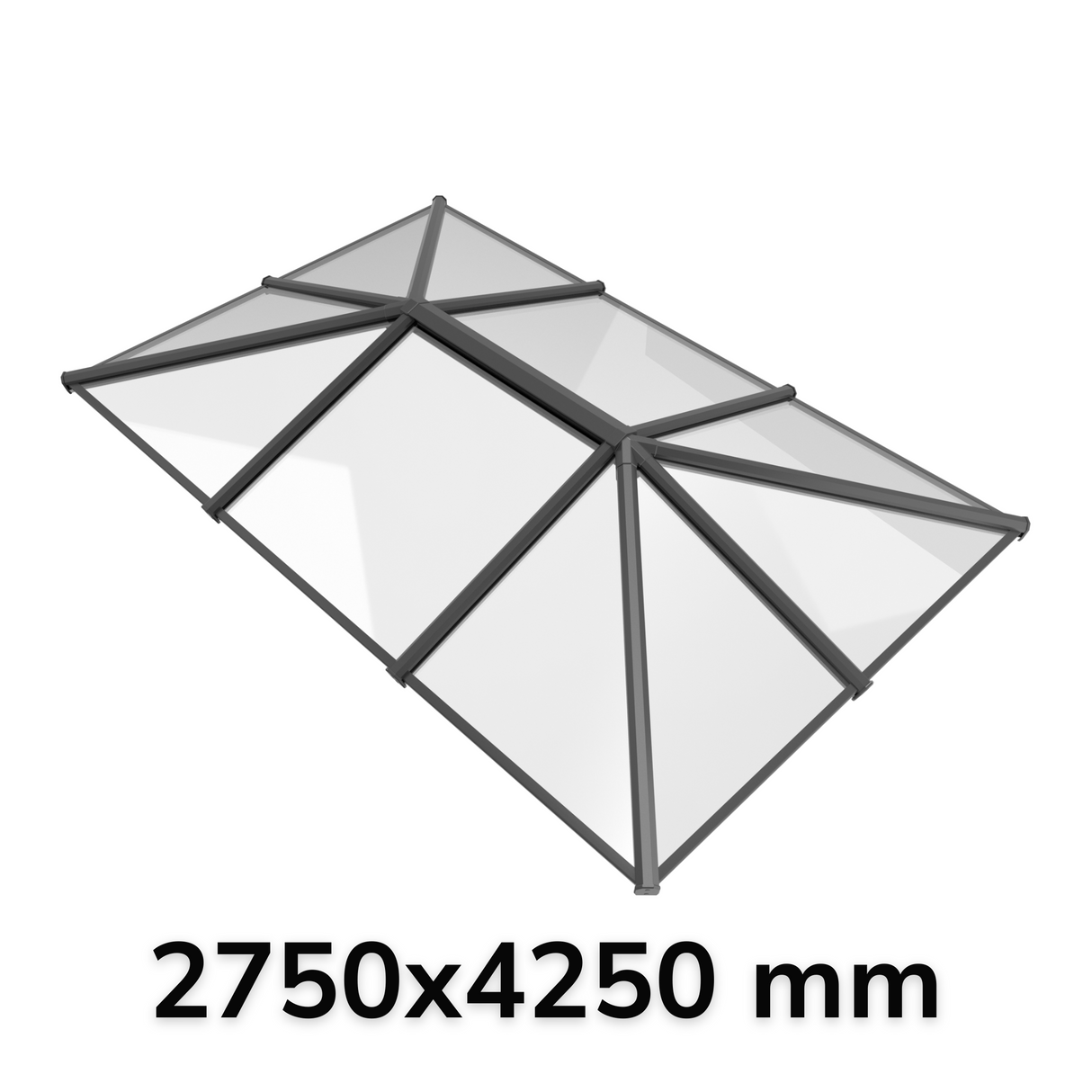 2750 x 4250 mm Stratus Verrière de Toit en Aluminium Style 5 (Traditionnel)