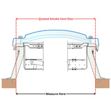 Lanterneau de ventilation de fumée 1650 x 1650 mm de Mardome