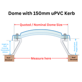 450 x 450 mm Polycarbonaat Vaste Koepel Daklicht van Mardome Trade