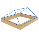 2500 x 2750 mm geïsoleerde opstand voor daklantaarn