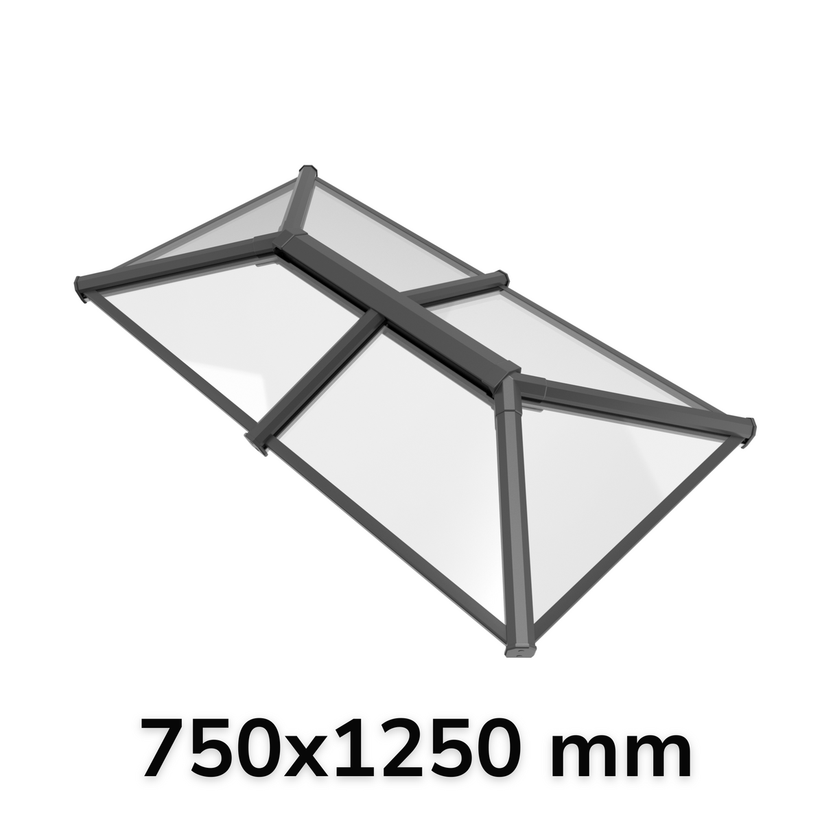 750 x 1250 mm Stratus Verrière de Toit en Aluminium Style 2 (Traditionnel)