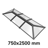 750 x 2500 mm Stratus Verrière de Toit en Aluminium Style 3 (Traditionnel)