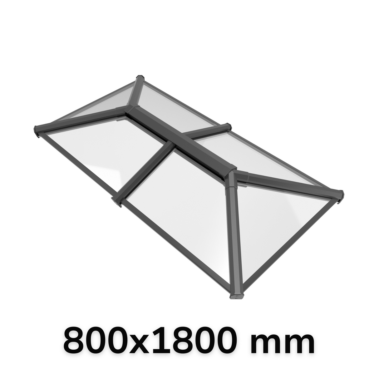 800 x 1800 mm Stratus Verrière de Toit en Aluminium Style 2 (Traditionnel)