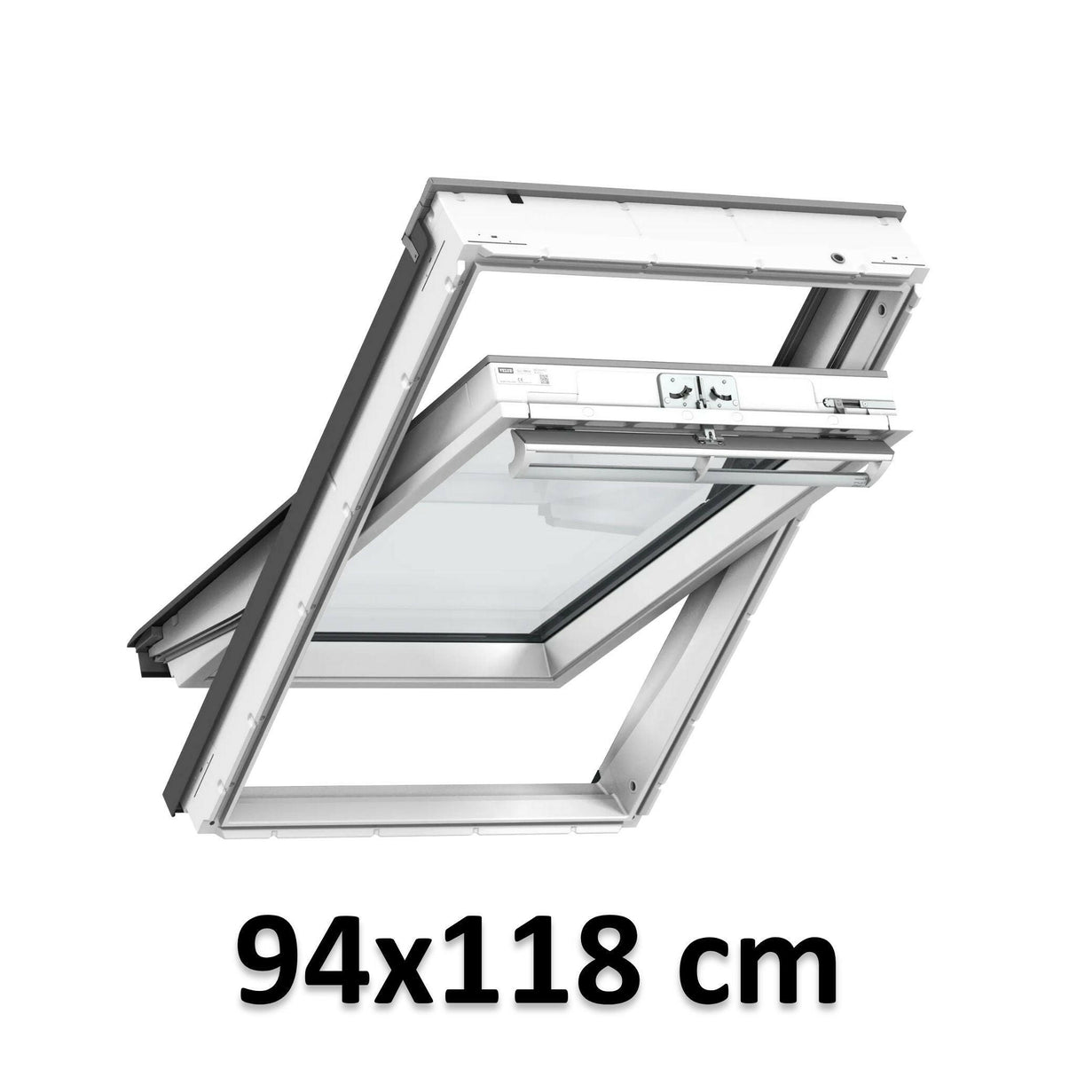 94x118 cm VELUX GGU PK06 0362 Manual Centre-Pivot Roof Window | White Polyurethane Maintenance Free | Triple Glazed.