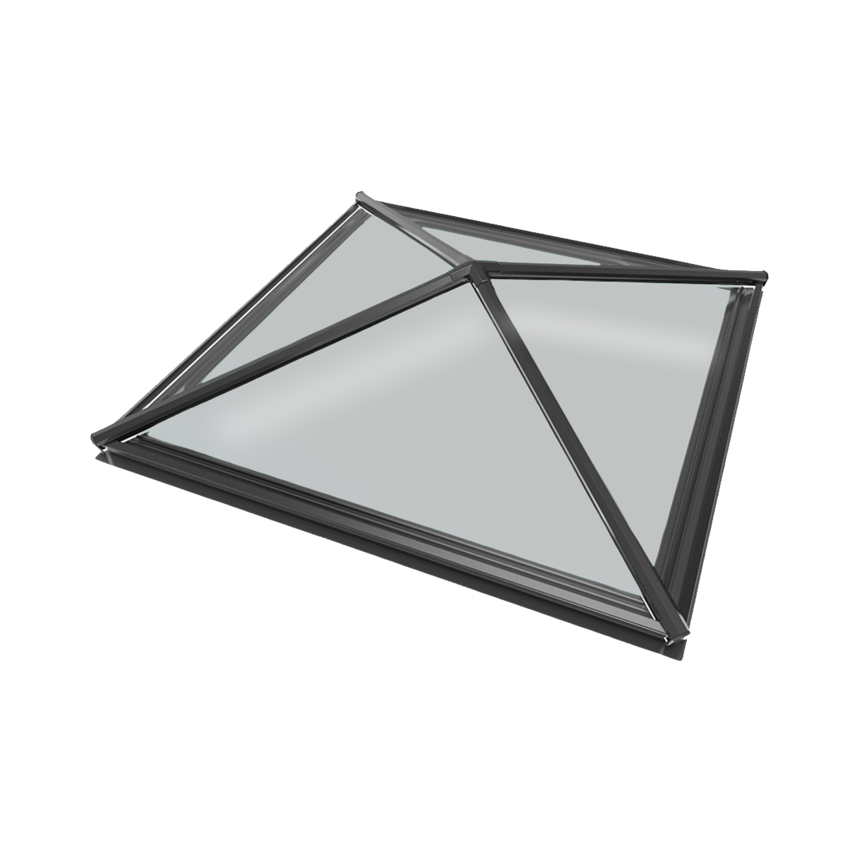 2000 x 2000 mm Stratus Verrière de Toit en Aluminium Style 8 (Pyramide)