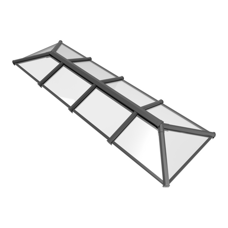 1000 x 5000 mm Stratus Verrière de Toit en Aluminium Style 6 (Traditionnel)