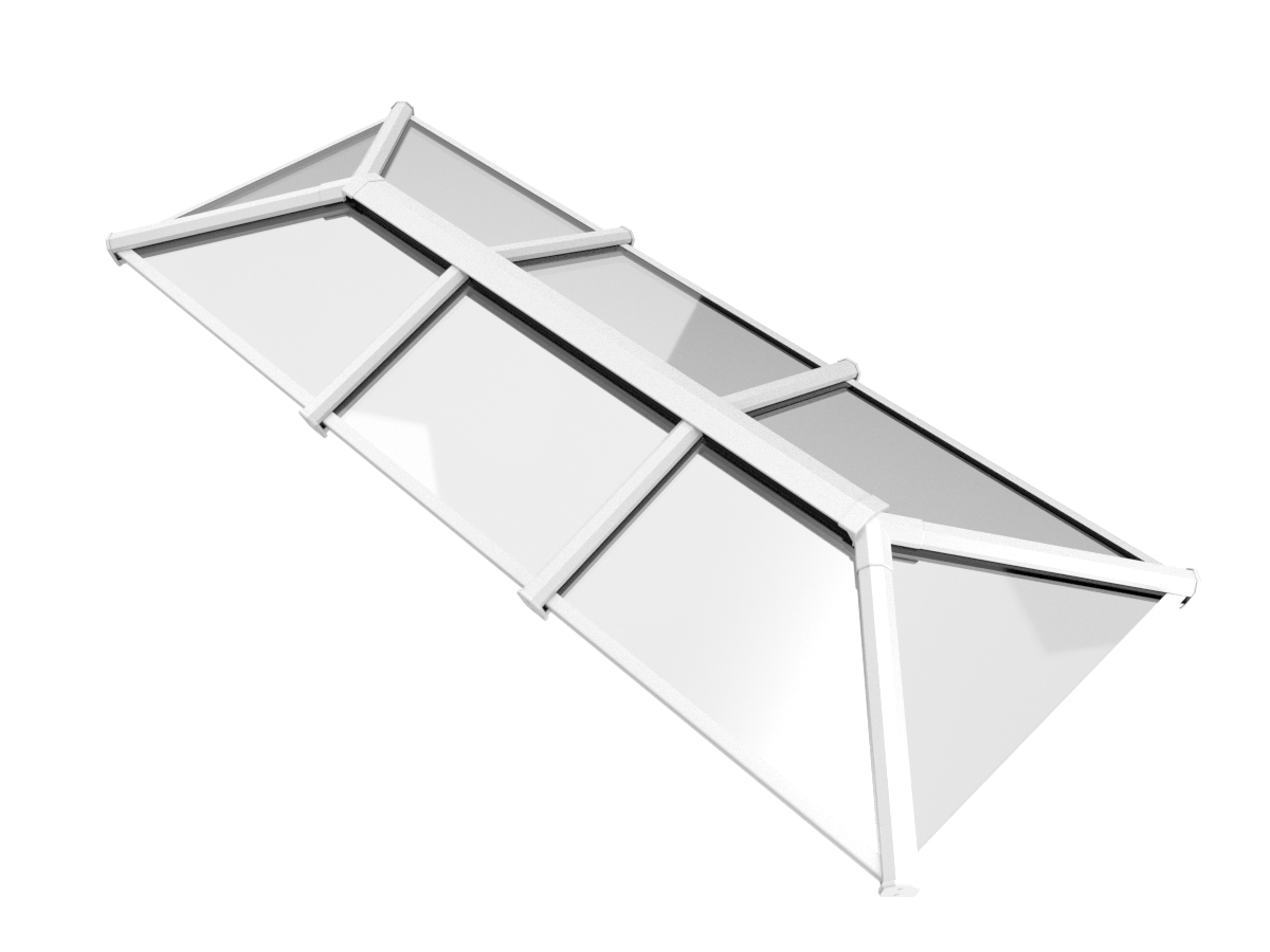 800 x 3500 mm Stratus Verrière de Toit en Aluminium Style 3 (Traditionnel)