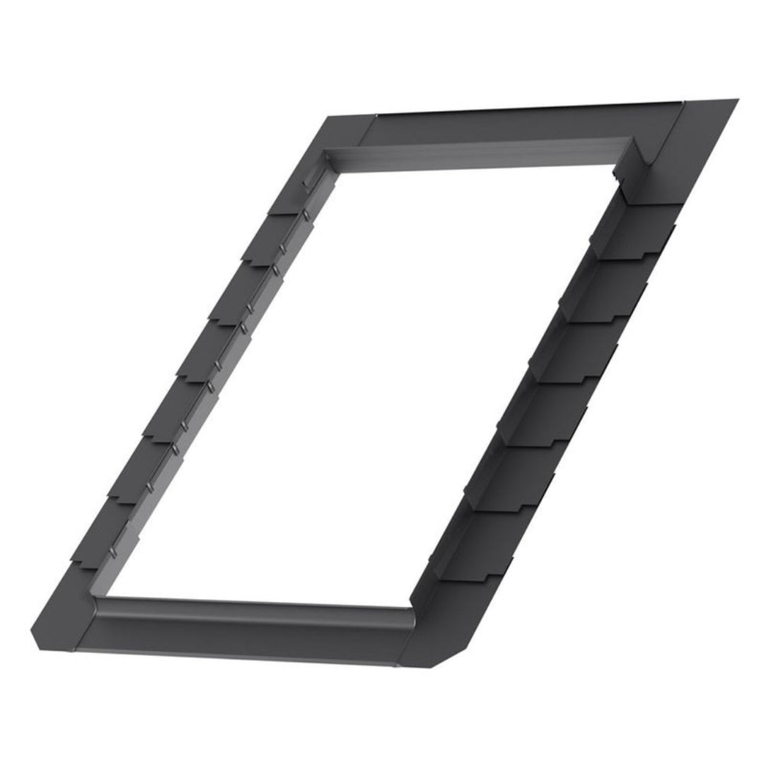 Solin pour ardoise VELUX Pro EDL MK10 1000 78x160 cm avec isolation | Finition aluminium gris
