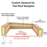 Rebord isolé sur mesure pour puits de lumière et lanterneaux de toit plats/en pente